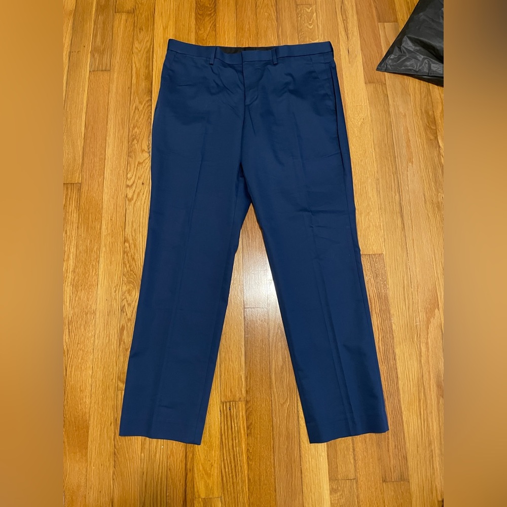 Express Photographer Mens Blue Suit Pants (Size: 33/30)